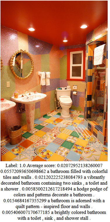 a brightly colored bathroom